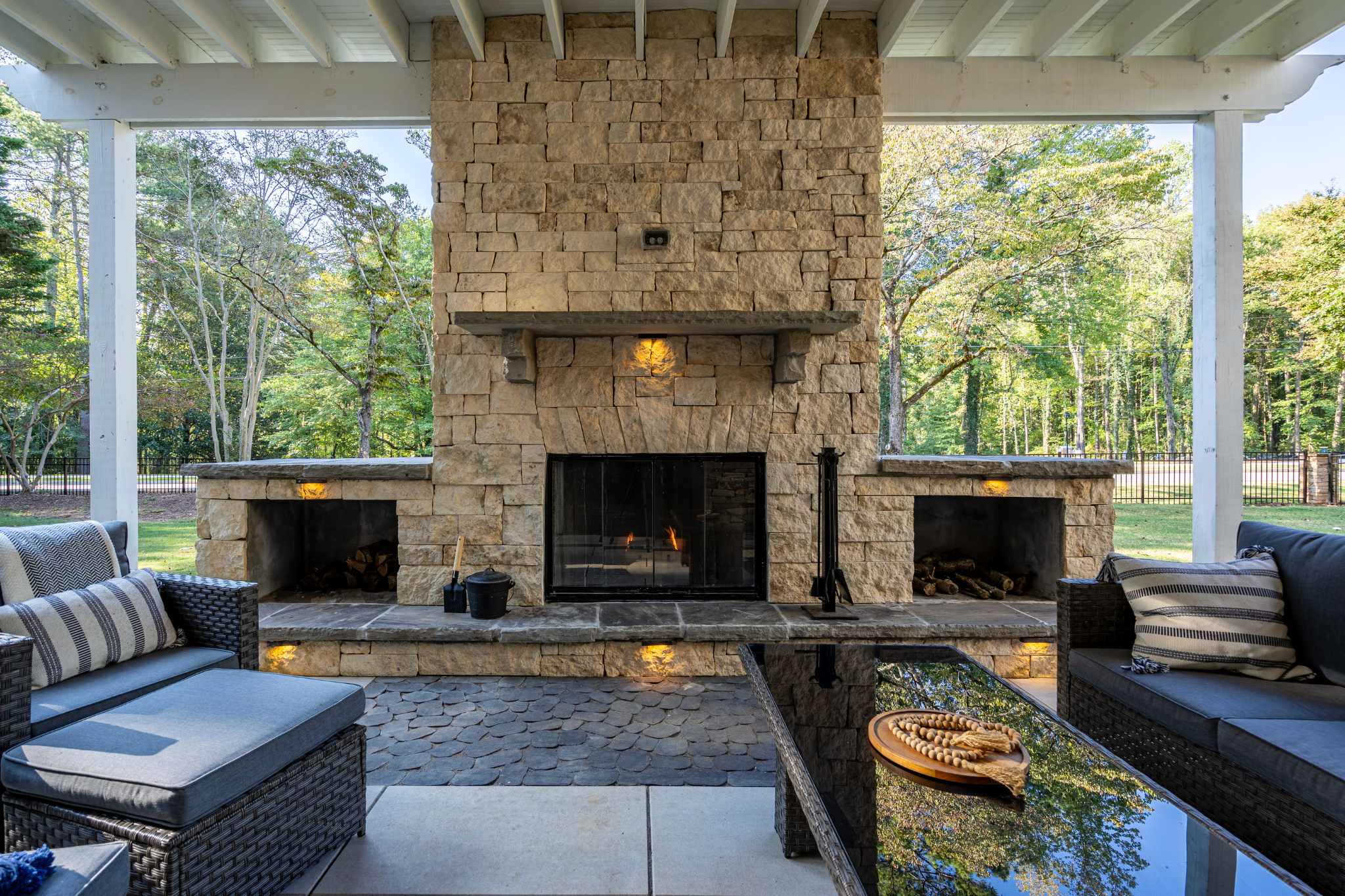 Outdoor Fireplace Installation